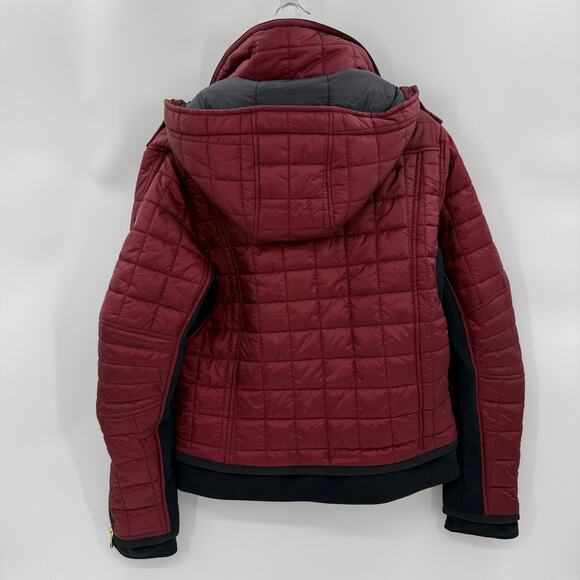 SOS BLACK SNOW Womens Snow Suit Jacket Size XL / Pants L Quilted Edgy Rocker Ski - Picture 4 of 16